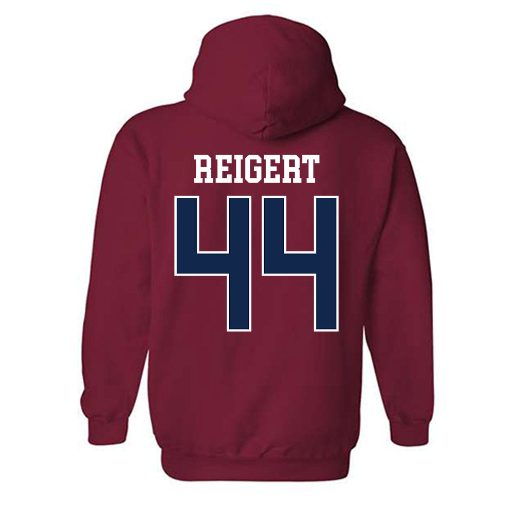 Ole Miss - NCAA Baseball : Jake Reigert - Replica Shersey Hooded Sweatshirt-1
