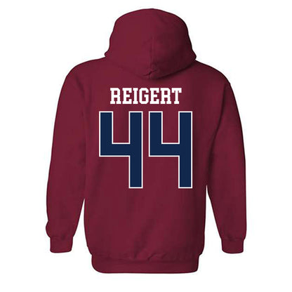Ole Miss - NCAA Baseball : Jake Reigert - Replica Shersey Hooded Sweatshirt-1
