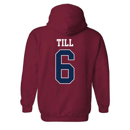 Ole Miss - NCAA Softball : Kaidance Till - Replica Shersey Hooded Sweatshirt-1