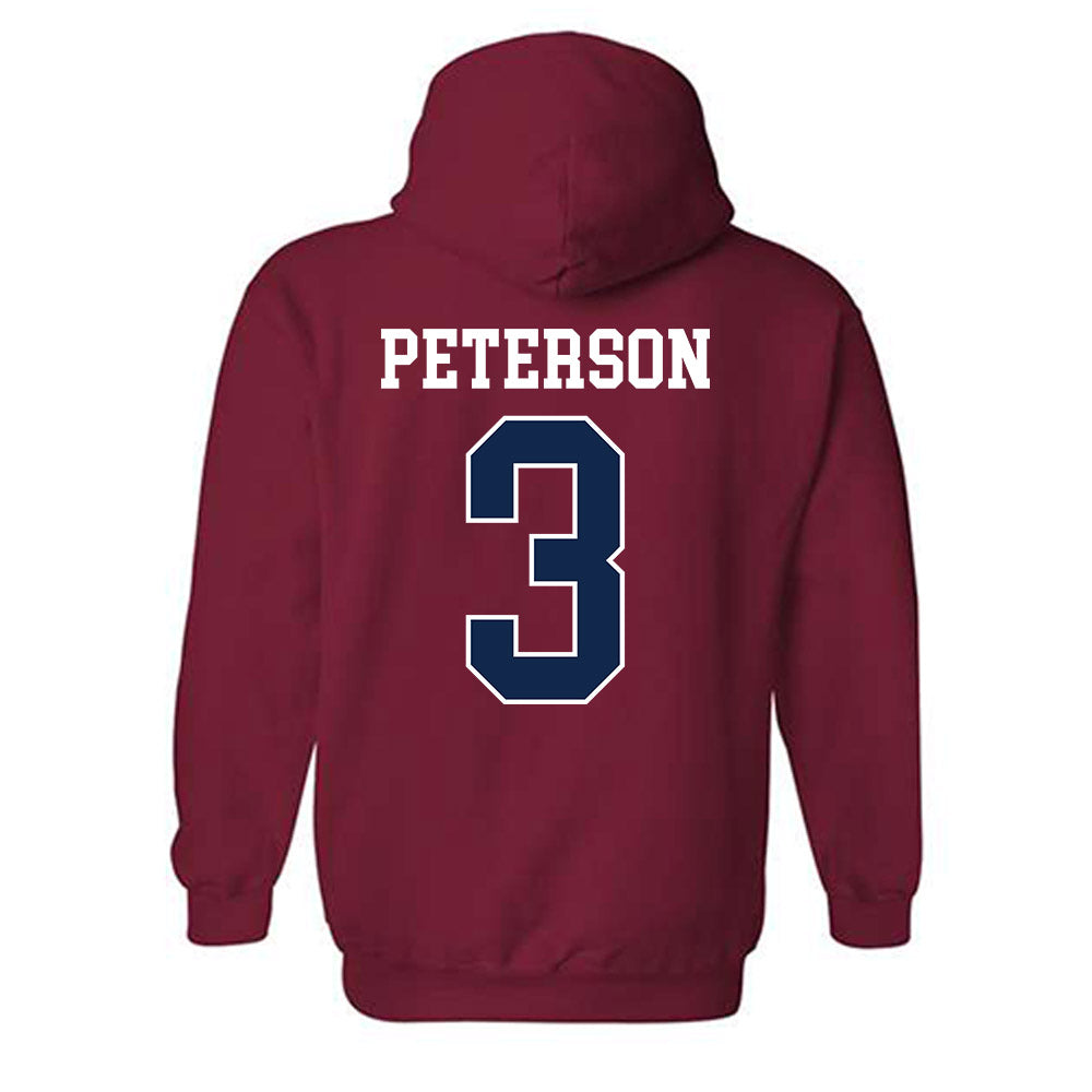 Ole Miss - NCAA Women's Basketball : Kaitlin Peterson - Replica Shersey Hooded Sweatshirt-1