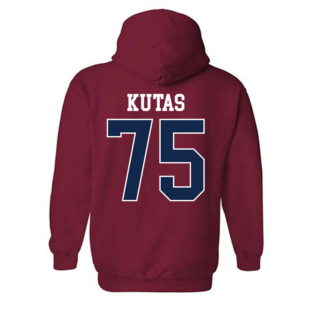 Ole Miss - NCAA Football : Patrick Kutas - Replica Shersey Hooded Sweatshirt-1