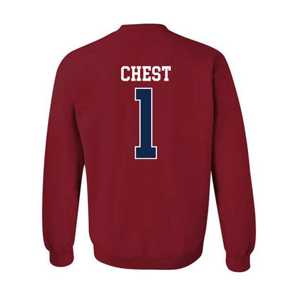 Ole Miss - NCAA Men's Basketball : Corey Chest - Replica Shersey Crewneck Sweatshirt-1