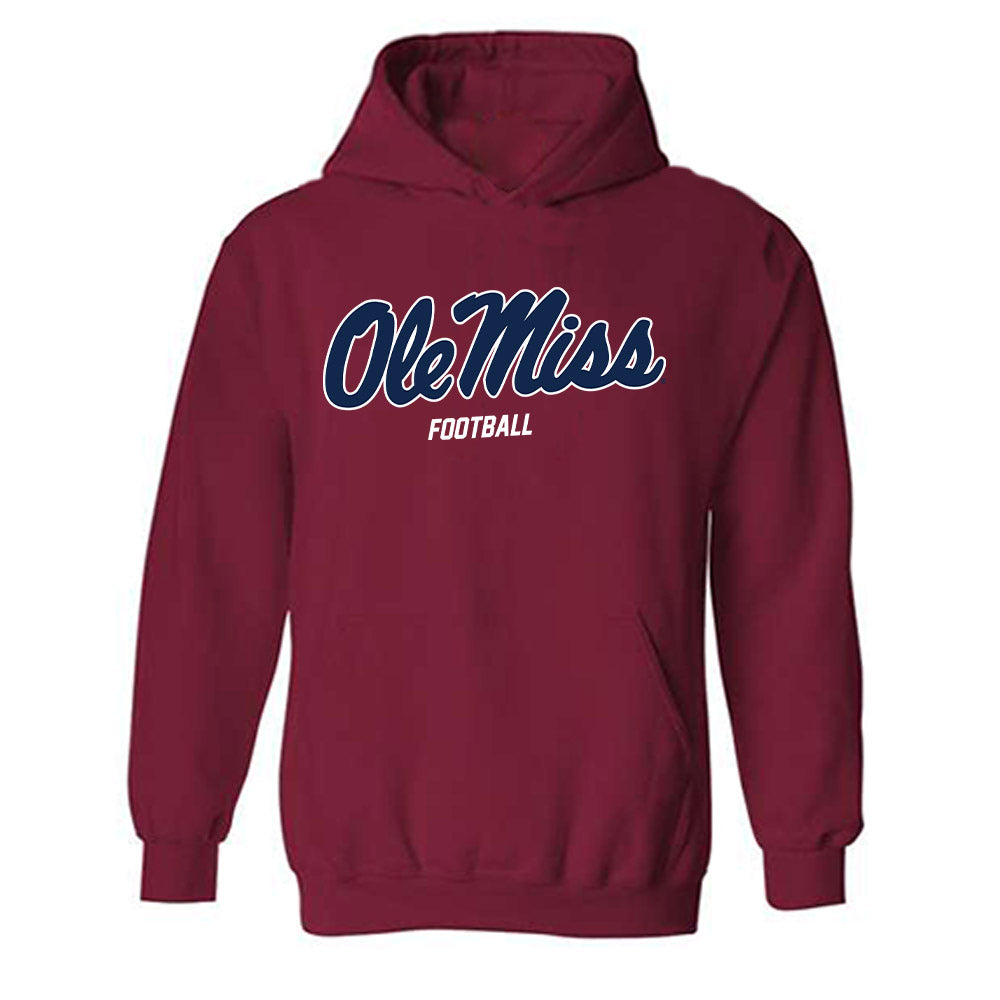 Ole Miss - NCAA Football : MJ Preston - Replica Shersey Hooded Sweatshirt-0
