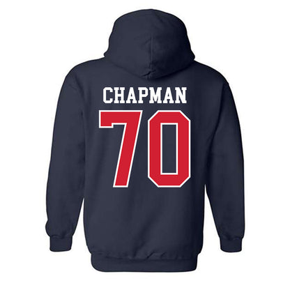 Ole Miss - NCAA Football : Jalan Chapman - Replica Shersey Hooded Sweatshirt-1