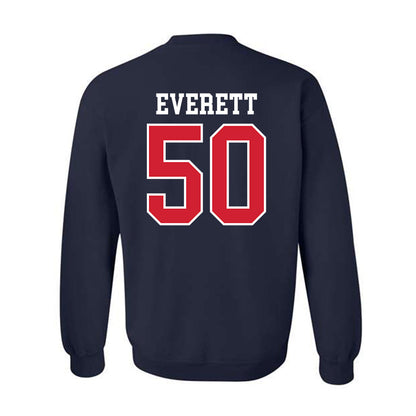 Ole Miss - NCAA Football : Troy Everett - Replica Shersey Crewneck Sweatshirt-1