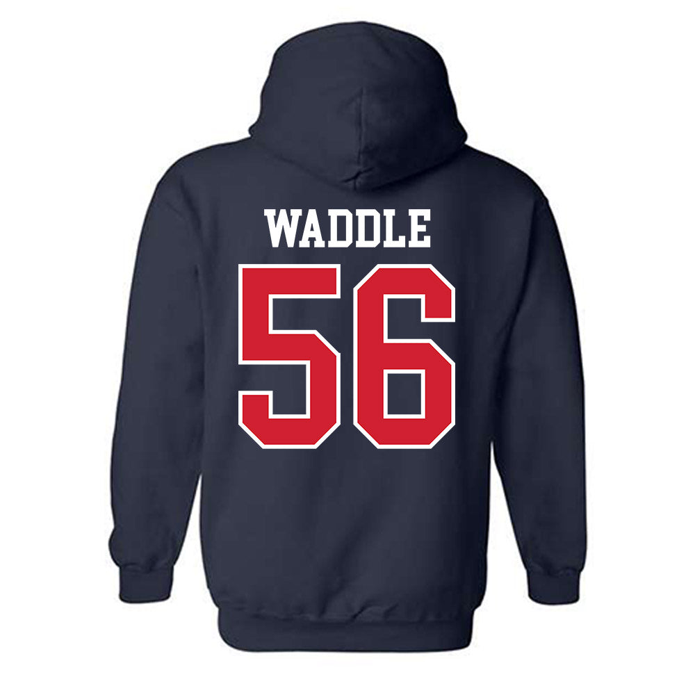Ole Miss - NCAA Football : Mason Waddle - Replica Shersey Hooded Sweatshirt-1