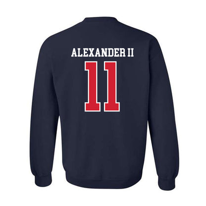 Ole Miss - NCAA Football : Hilton Deuce Alexander II - Replica Shersey Crewneck Sweatshirt-1