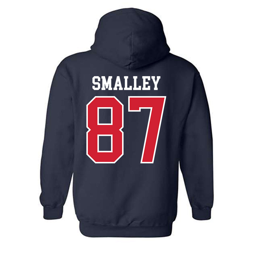Ole Miss - NCAA Football : Wyatt Smalley - Replica Shersey Hooded Sweatshirt-1