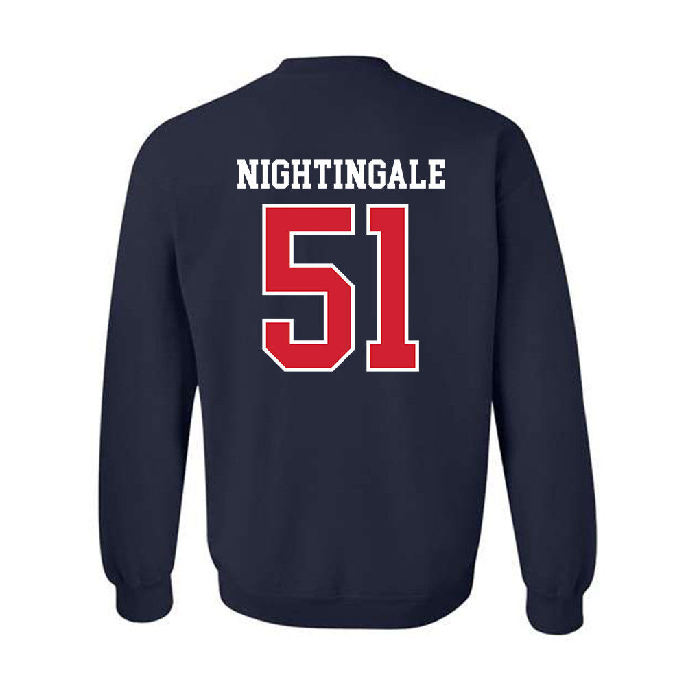 Ole Miss - NCAA Football : Trey Nightingale - Replica Shersey Crewneck Sweatshirt-1
