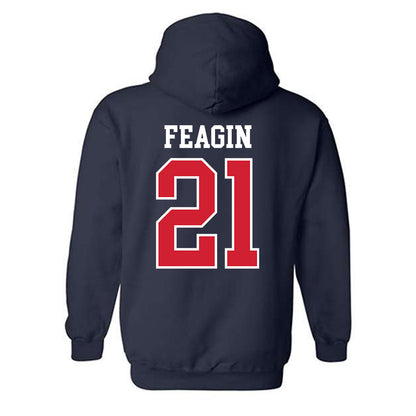 Ole Miss - NCAA Football : Tavoy Feagin - Replica Shersey Hooded Sweatshirt-1