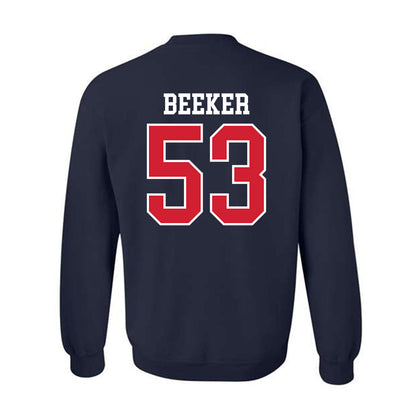 Ole Miss - NCAA Football : Ford Beeker - Replica Shersey Crewneck Sweatshirt-1