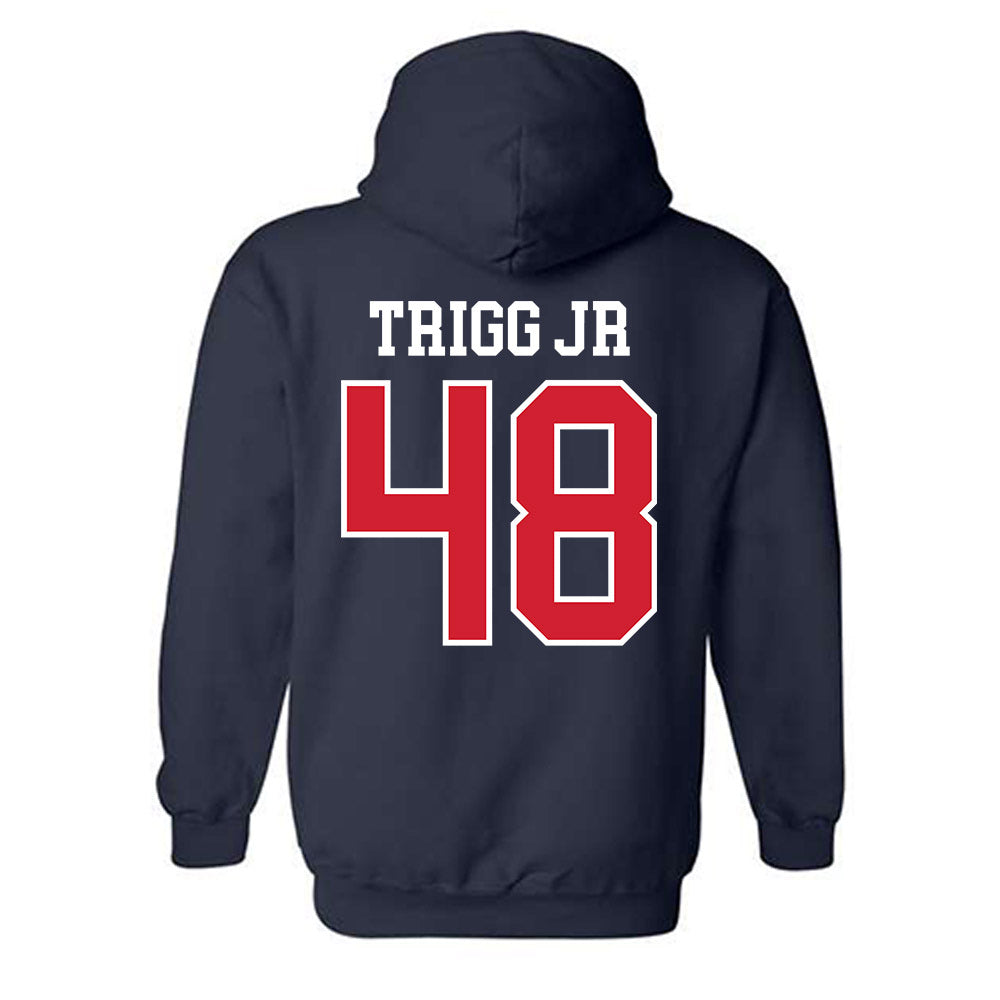 Ole Miss - NCAA Football : Mark Trigg Jr - Replica Shersey Hooded Sweatshirt-1