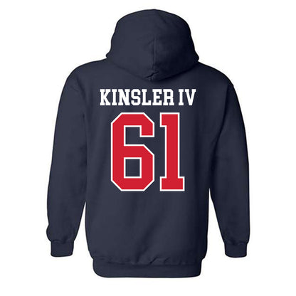 Ole Miss - NCAA Football : Tommy Kinsler IV - Replica Shersey Hooded Sweatshirt-1