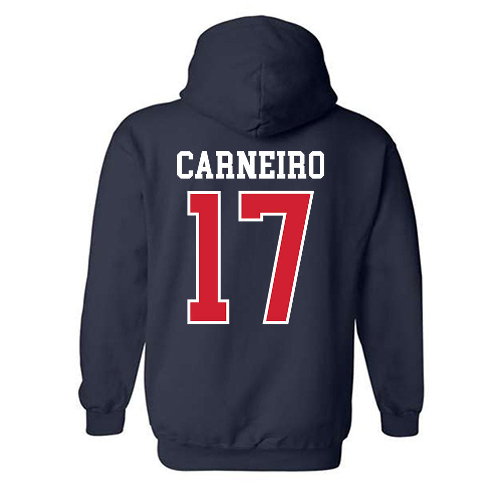 Ole Miss - NCAA Football : Lucas Carneiro - Replica Shersey Hooded Sweatshirt-1