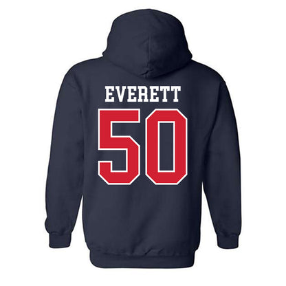 Ole Miss - NCAA Football : Troy Everett - Replica Shersey Hooded Sweatshirt-1