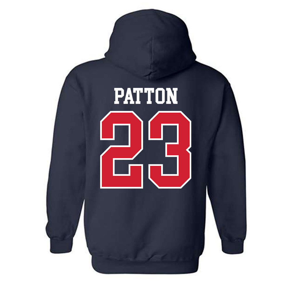 Ole Miss - NCAA Men's Basketball : Daniel Patton - Replica Shersey Hooded Sweatshirt-1