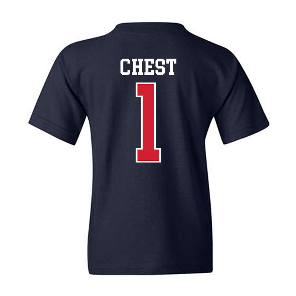 Ole Miss - NCAA Men's Basketball : Corey Chest - Replica Shersey Youth T-Shirt-1