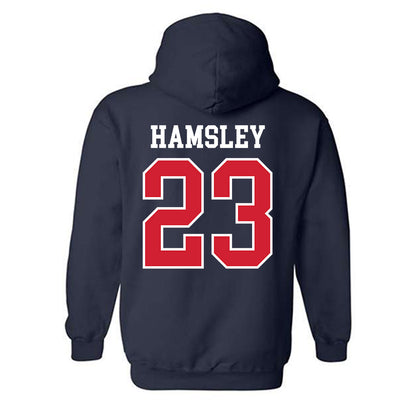 Ole Miss - NCAA Football : George Hamsley - Replica Shersey Hooded Sweatshirt-1
