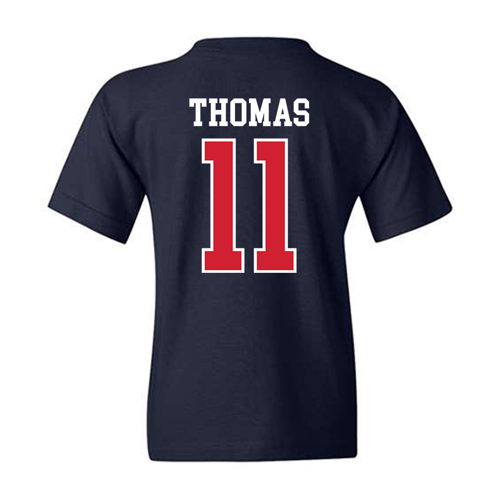 Ole Miss - NCAA Football : Keaton Thomas - Replica Shersey Youth T-Shirt-1