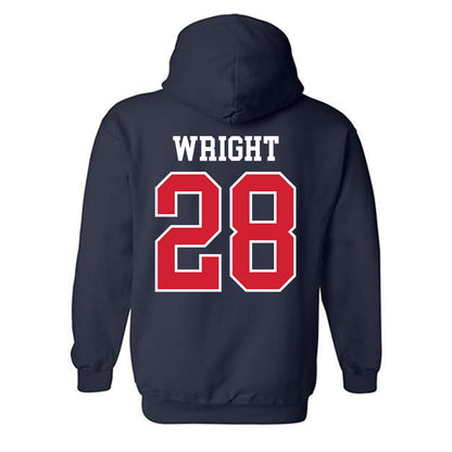 Ole Miss - NCAA Women's Soccer : Isabelle Wright - Replica Shersey Hooded Sweatshirt-1