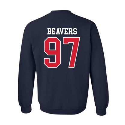 Ole Miss - NCAA Football : Kamron Beavers - Replica Shersey Crewneck Sweatshirt-1