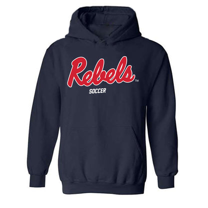 Ole Miss - NCAA Women's Soccer : Bella Leonard - Replica Shersey Hooded Sweatshirt-0