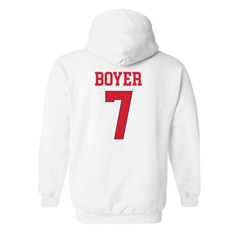Ole Miss - NCAA Softball : Emilee Boyer - Replica Shersey Hooded Sweatshirt-1