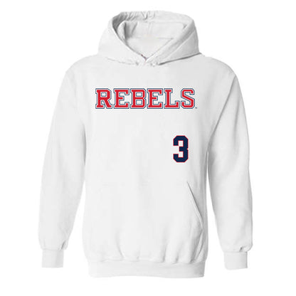 Ole Miss - NCAA Softball : Persy Llamas - Replica Shersey Hooded Sweatshirt-0