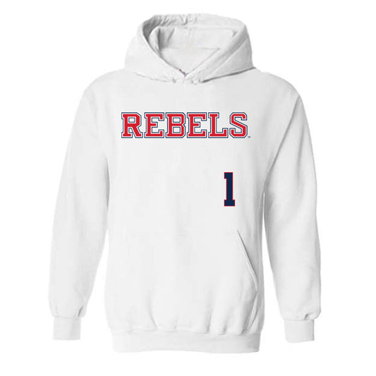 Ole Miss - NCAA Softball : Adison Bicknell - Replica Shersey Hooded Sweatshirt-0