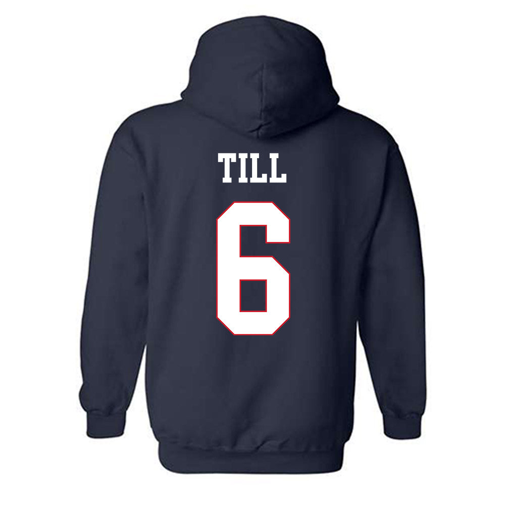 Ole Miss - NCAA Softball : Kaidance Till - Replica Shersey Hooded Sweatshirt-1