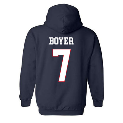 Ole Miss - NCAA Softball : Emilee Boyer - Replica Shersey Hooded Sweatshirt-1