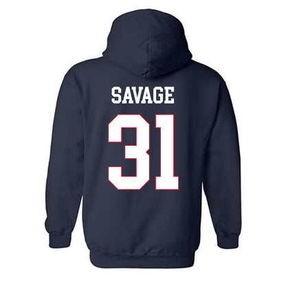 Ole Miss - NCAA Softball : Jada Savage - Replica Shersey Hooded Sweatshirt-1
