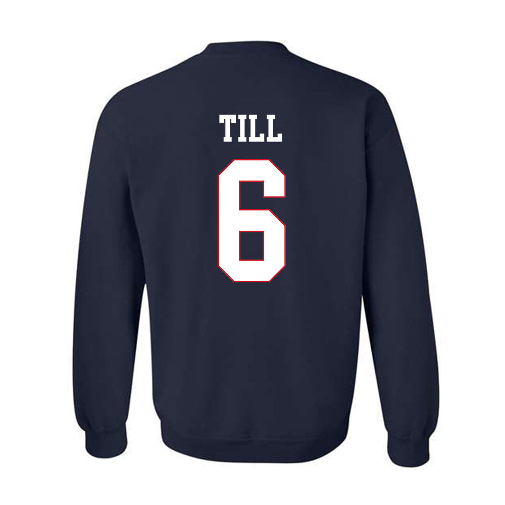 Ole Miss - NCAA Softball : Kaidance Till - Replica Shersey Crewneck Sweatshirt-1
