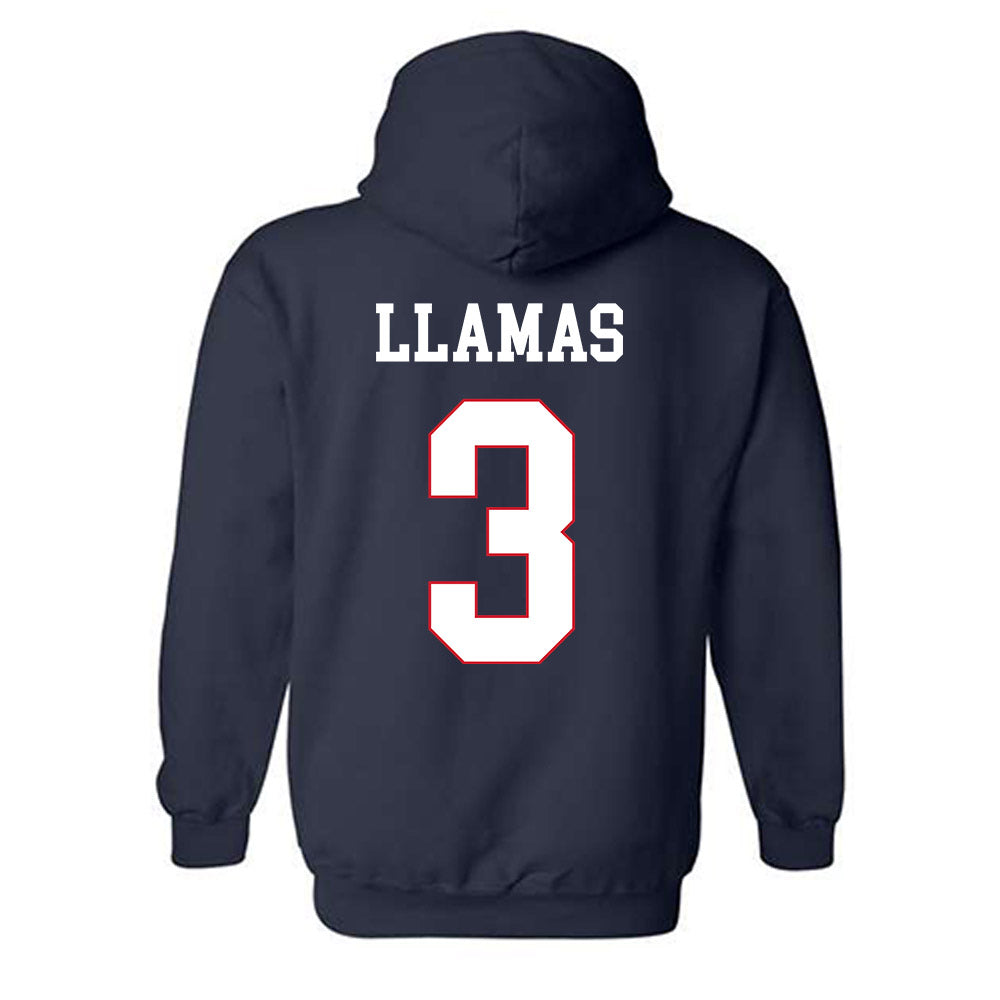 Ole Miss - NCAA Softball : Persy Llamas - Replica Shersey Hooded Sweatshirt-1