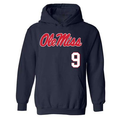 Ole Miss - NCAA Softball : Sydney Shiller - Replica Shersey Hooded Sweatshirt-0