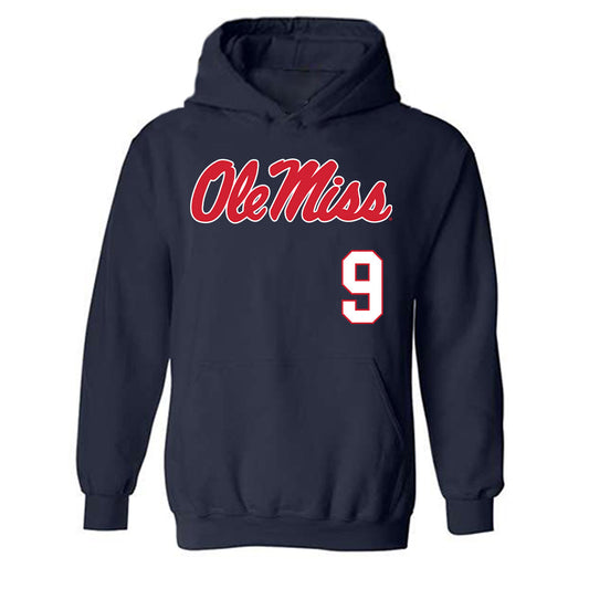 Ole Miss - NCAA Softball : Sydney Shiller - Replica Shersey Hooded Sweatshirt-0
