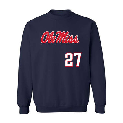 Ole Miss - NCAA Softball : Madi Heine - Replica Shersey Crewneck Sweatshirt-0