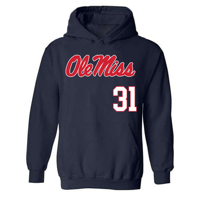Ole Miss - NCAA Softball : Jada Savage - Replica Shersey Hooded Sweatshirt-0