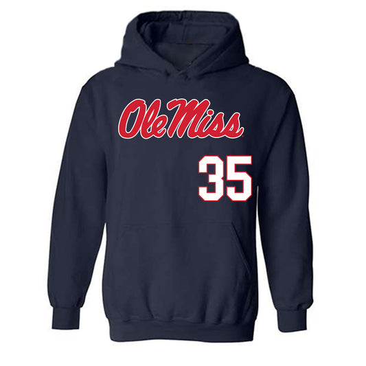 Ole Miss - NCAA Softball : Charli Calas - Replica Shersey Hooded Sweatshirt-0