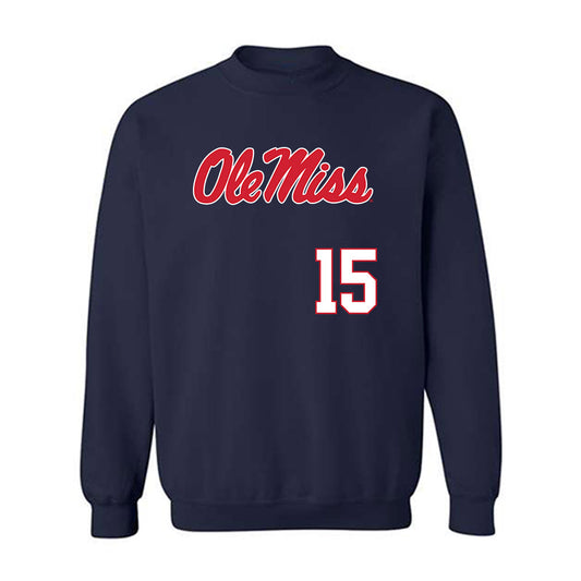 Ole Miss - NCAA Softball : Abby Lynch-Buxton - Replica Shersey Crewneck Sweatshirt-0