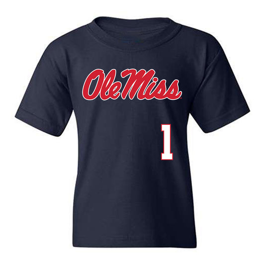 Ole Miss - NCAA Softball : Adison Bicknell - Replica Shersey Youth T-Shirt-0