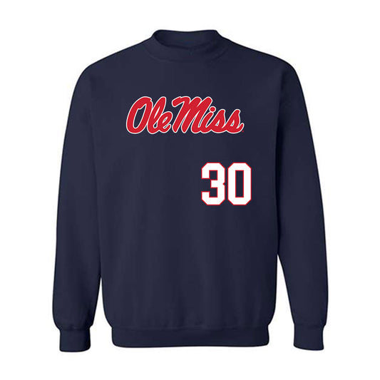 Ole Miss - NCAA Softball : Kyra Aycock - Replica Shersey Crewneck Sweatshirt-0
