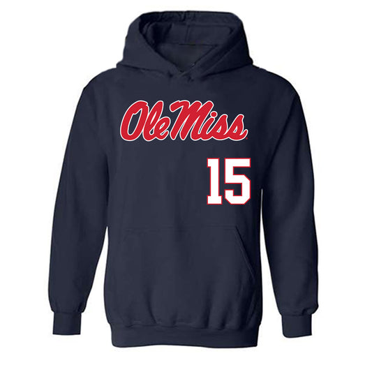 Ole Miss - NCAA Softball : Abby Lynch-Buxton - Replica Shersey Hooded Sweatshirt-0