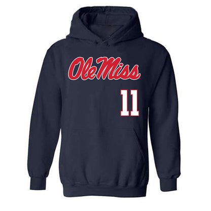 Ole Miss - NCAA Softball : Addi Linton - Replica Shersey Hooded Sweatshirt-0