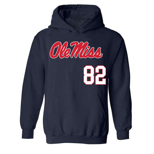 Ole Miss - NCAA Softball : Graycen Jordan - Replica Shersey Hooded Sweatshirt-0