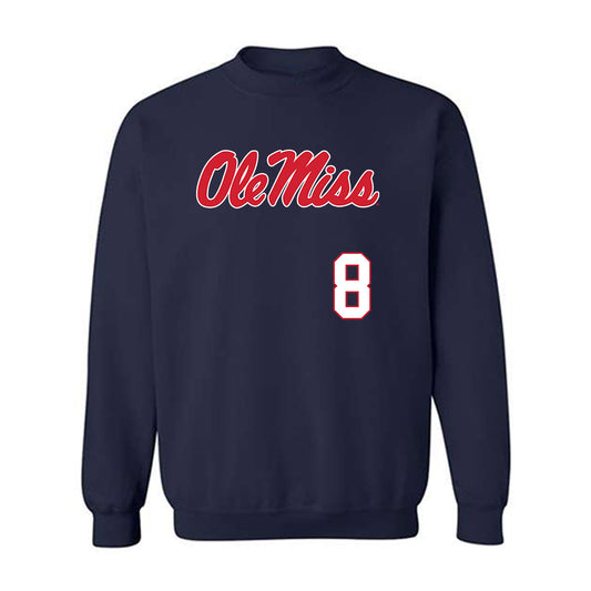 Ole Miss - NCAA Softball : Kennedy Bunker - Replica Shersey Crewneck Sweatshirt-0