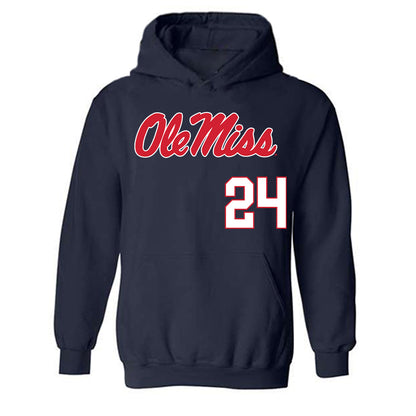 Ole Miss - NCAA Softball : Payton Kennedy - Replica Shersey Hooded Sweatshirt-0