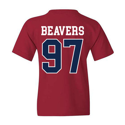 Ole Miss - NCAA Football : Kamron Beavers - Fashion Shersey Youth T-Shirt-1