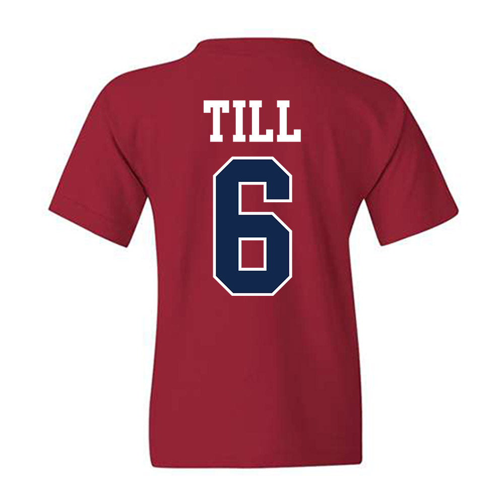 Ole Miss - NCAA Softball : Kaidance Till - Fashion Shersey Youth T-Shirt-1
