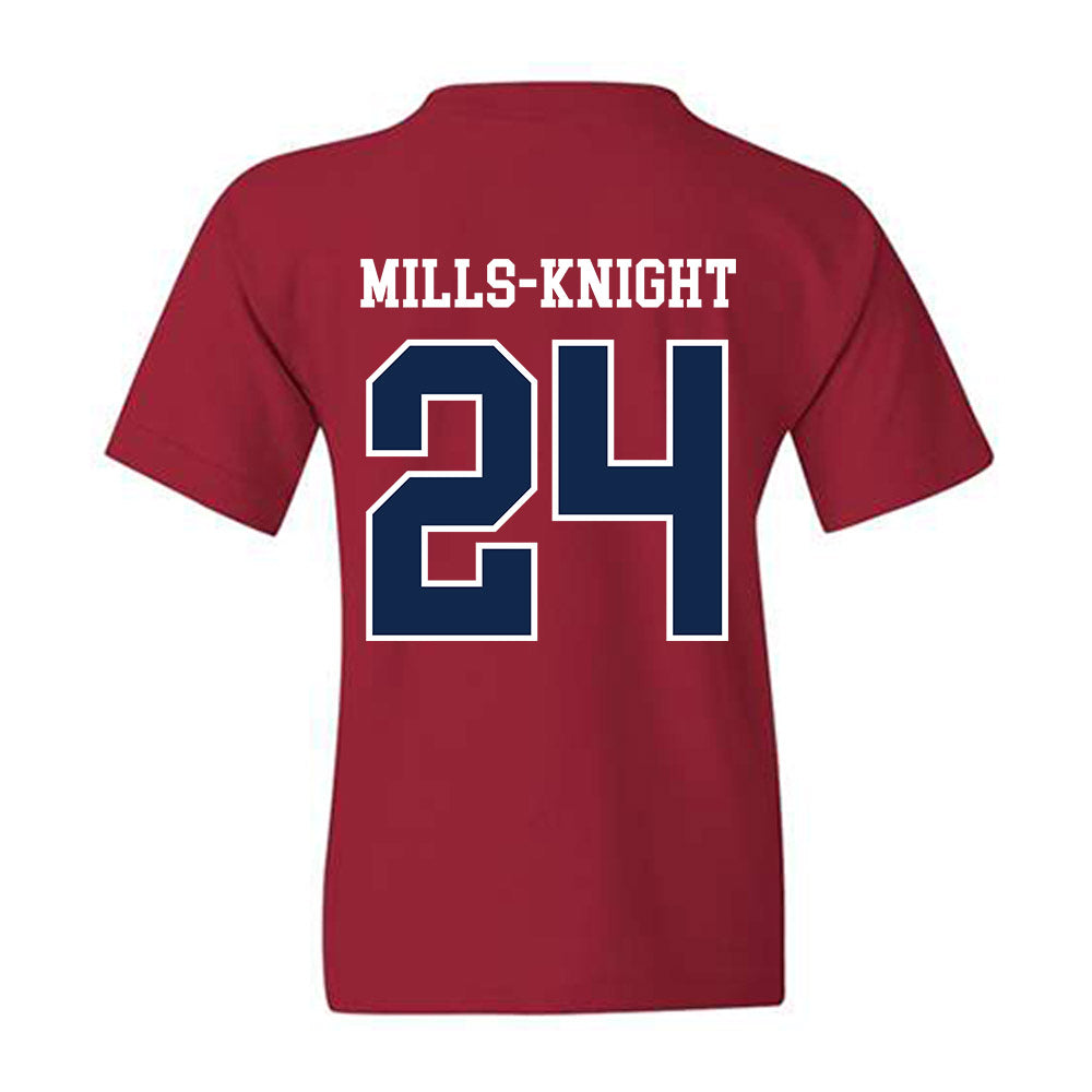 Ole Miss - NCAA Football : Shekai Mills-Knight - Fashion Shersey Youth T-Shirt-1